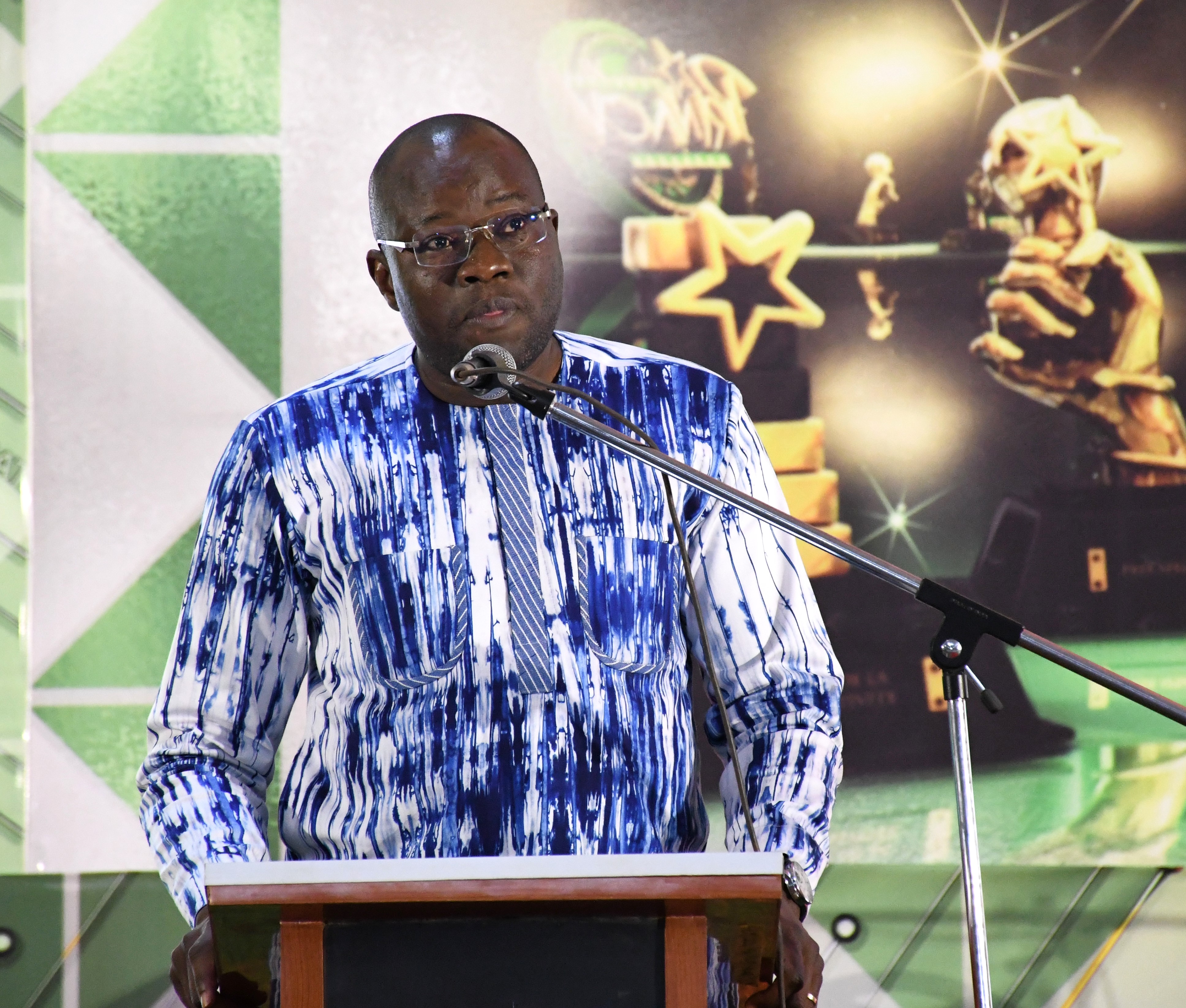 Le Ministre L'Economie et des Finances lors de son discours de bienvenu aux participants