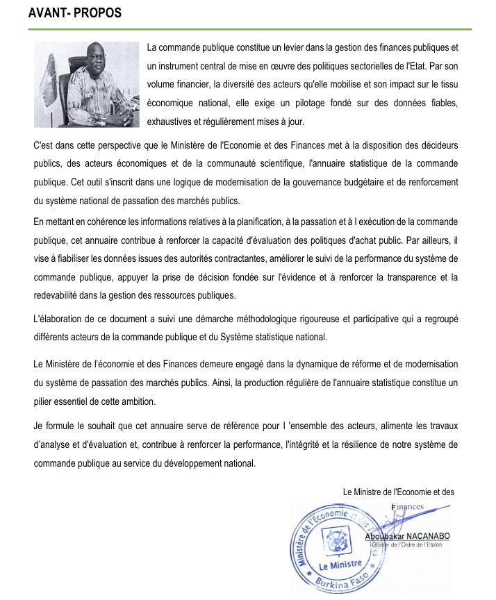 Annuaire statistique commande publique